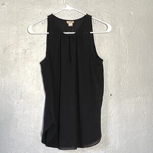J Crew Top Womens Size 0 Black Tank Dressy Sleeveless Dressy Career Busniness